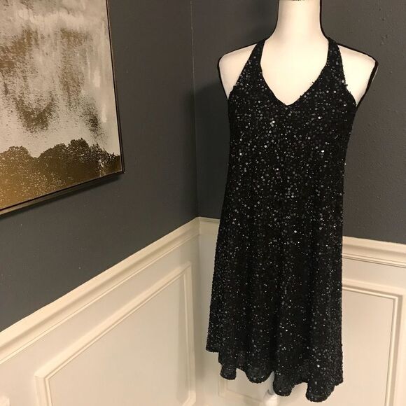 Eileen Fisher Silk Sequin dress - Picture 3 of 7